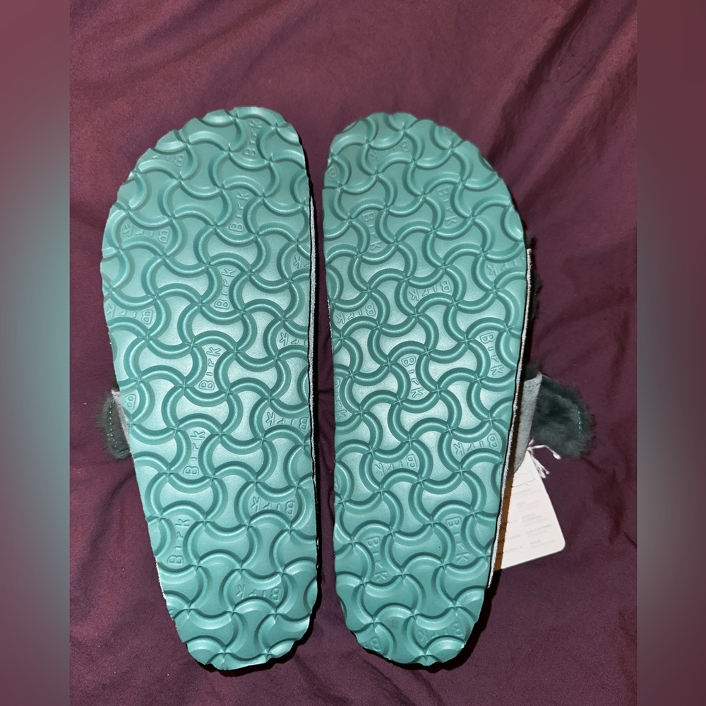 Birkenstock Arizona Shearling teal size 38 - Picture 4 of 4